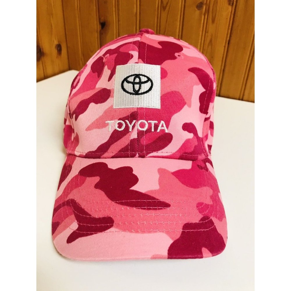 Toyota Pink Camo Camouflage Womens Pink Adjustible Hat